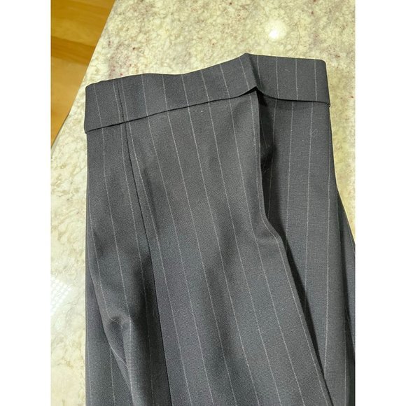 Brooks Brothers 346 Stretch Suit 43L Pleated‎ Cuffed Pants 36x30.5 Blue Striped - Picture 10 of 13